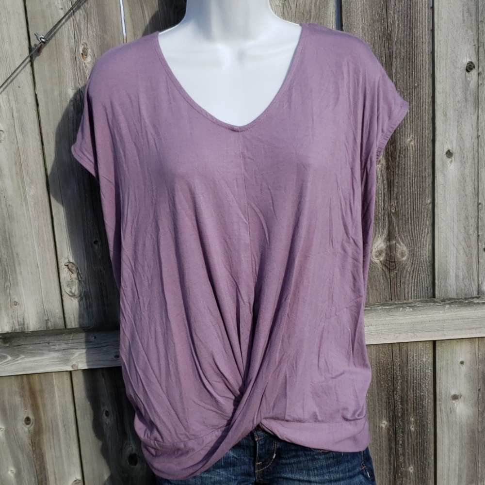 Gray Lavender Top by Maurices NEW